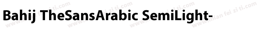 Bahij TheSansArabic SemiLight字体转换